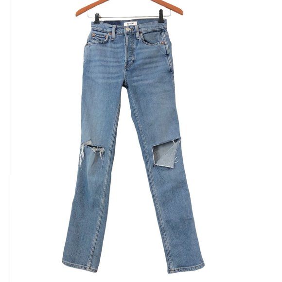 Re/Done Denim - Re/Done 80s Slim Straight Jeans